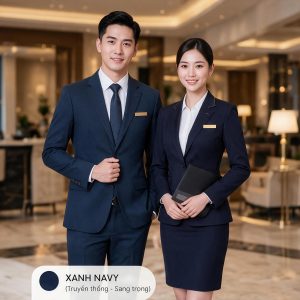 Đồng Phục Khách Sạn - Vest Cho Quản Lý Màu Navy