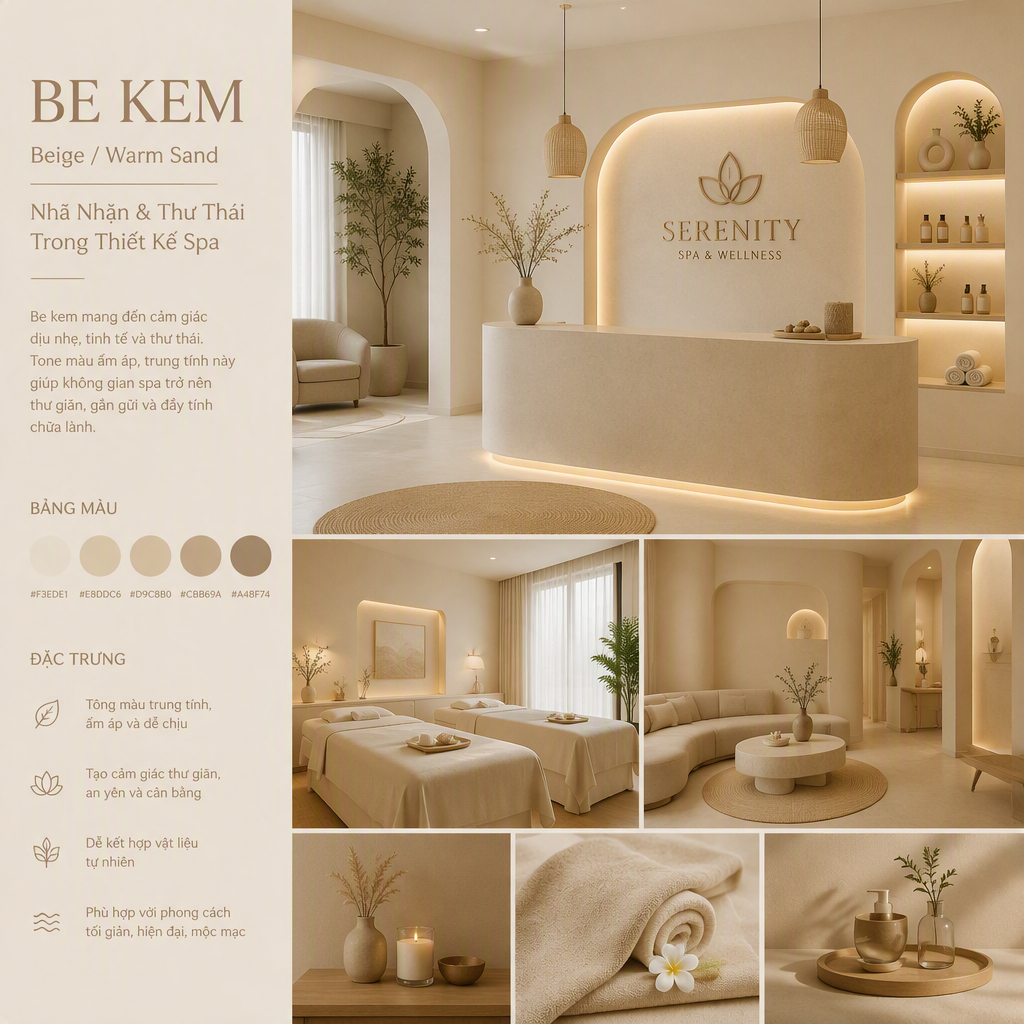 Be Kem (Beige / Warm Sand) – Nhã Nhặn & Thư Thái