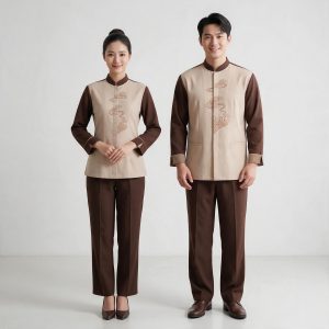Alternative view of Đồng phục khách sạn - Buồng Phòng Dài Tay Nâu Kem