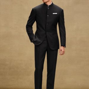Mẫu Vest Cổ Tàu Màu Đen - Quản Lý Cấp Cao