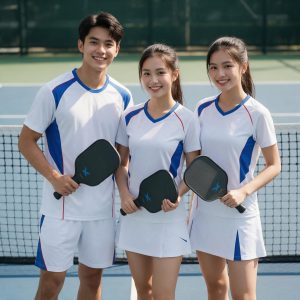 Đồng Phục Pickleball Xanh Trắng Hàng Đẹp, Thoáng Mát